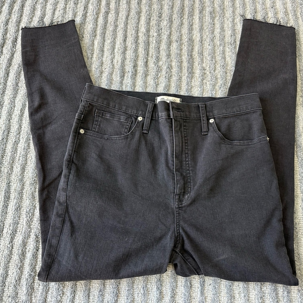 Madewell 11” high rise black skinny jeans denim sz 30 never worn - no tags